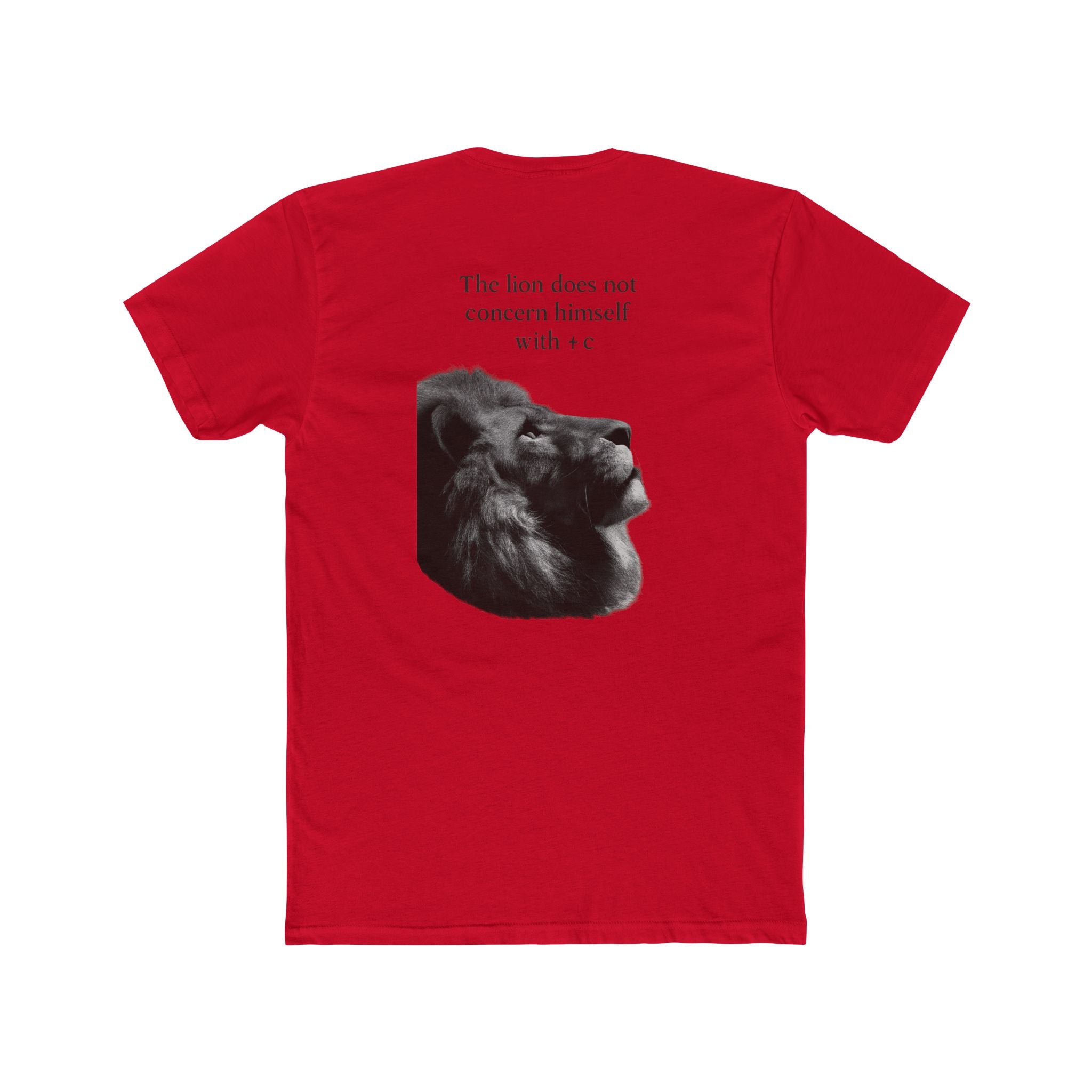 The Lion Does Not Concern Himself With +C Tee — Calculus Meme T-Shirt