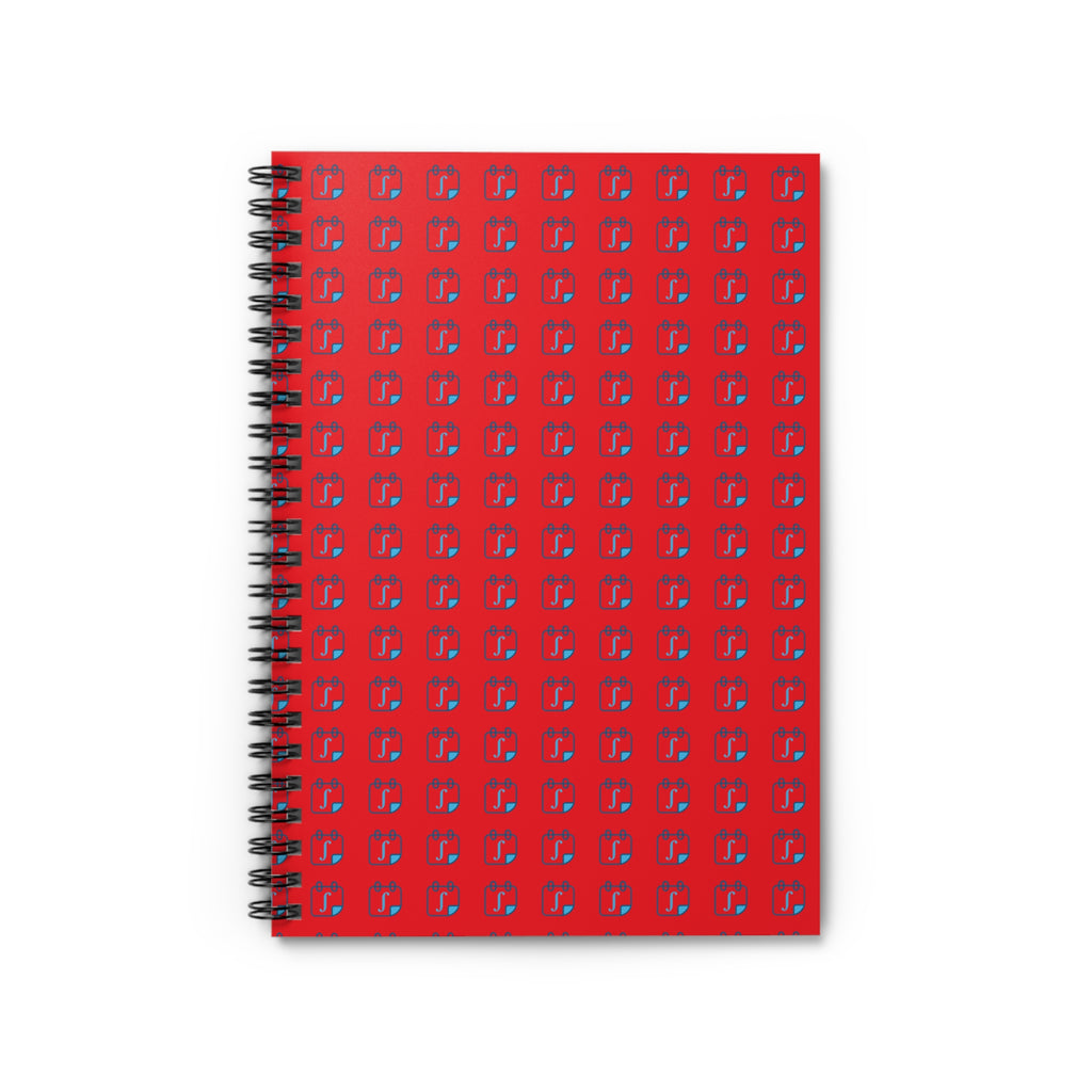 Daily Integral Spiral Notebook - Red