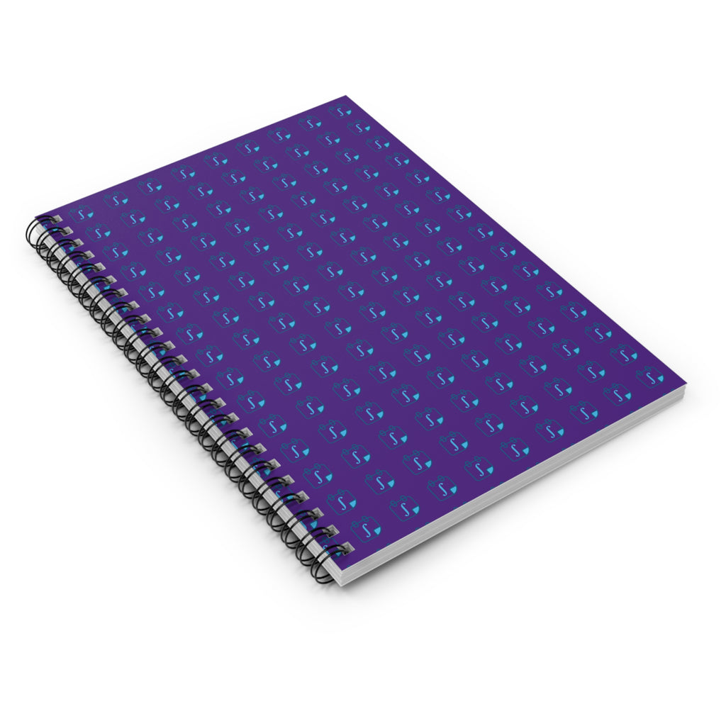 Daily Integral Spiral Notebook - Purple