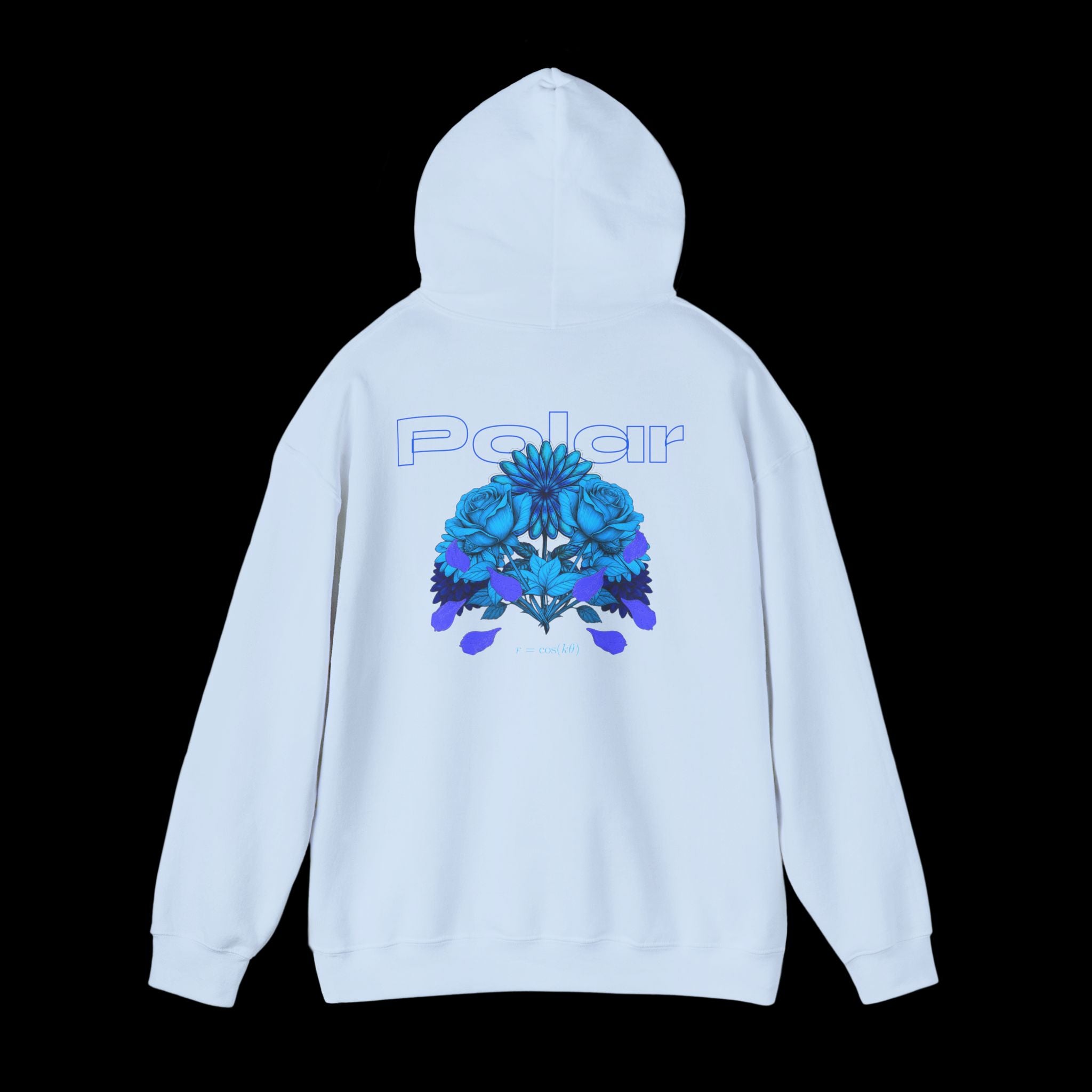 Polar Curves No.2 Floral | Floral Design - BLUE GRAPHIC