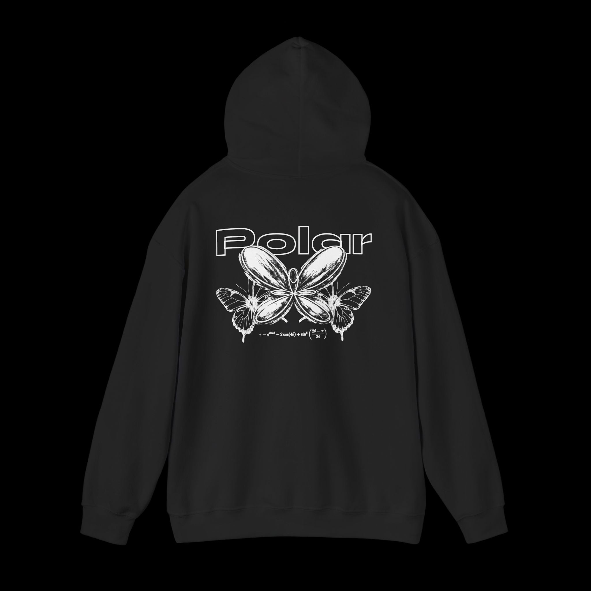 Polar Curves No.1 Butterfly | Butterfly Design - WHITE GRAPHIC