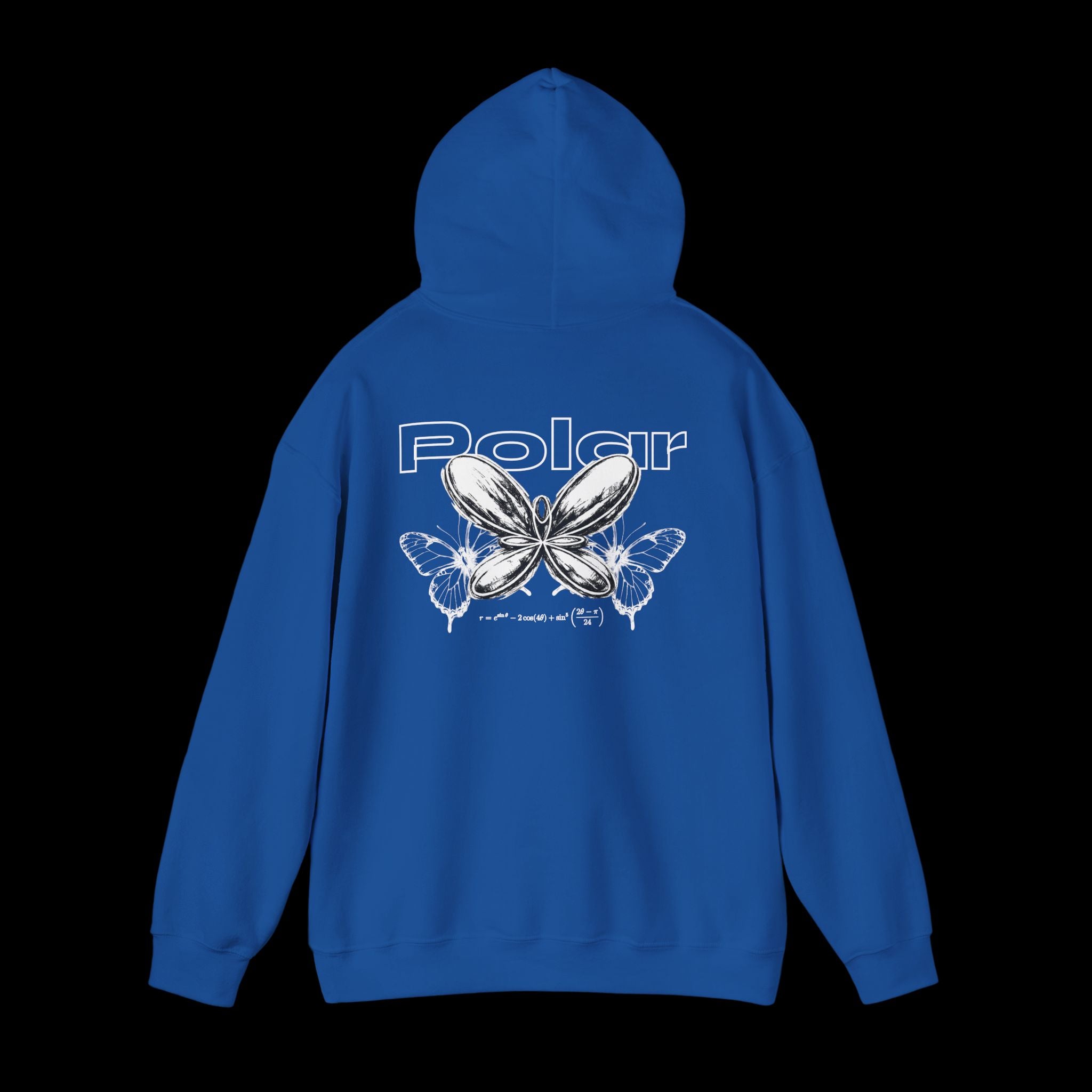 Polar Curves No.1 Butterfly | Butterfly Design - WHITE GRAPHIC