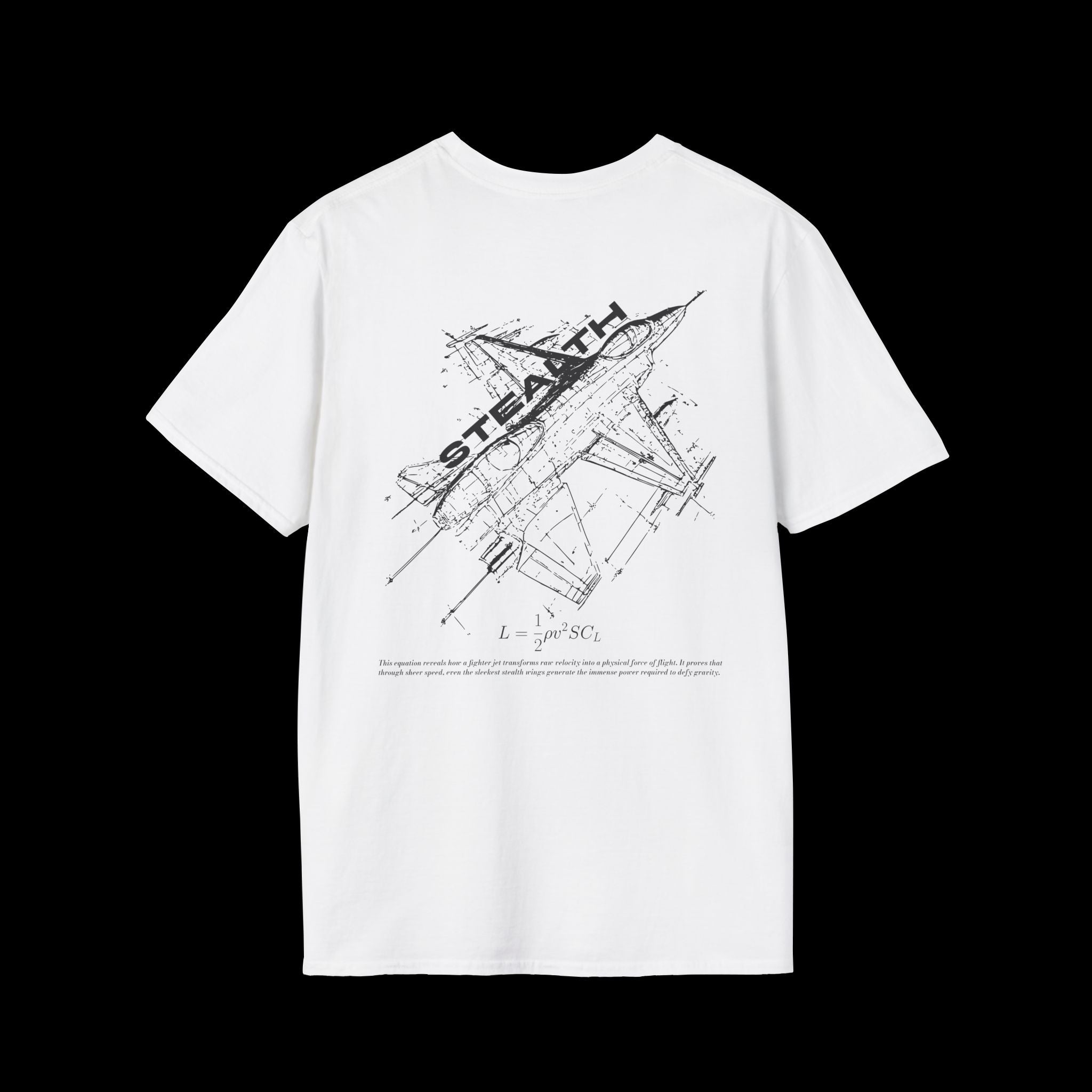 Aerodynamics No.1 STEALTH | Fighter Jet Tee