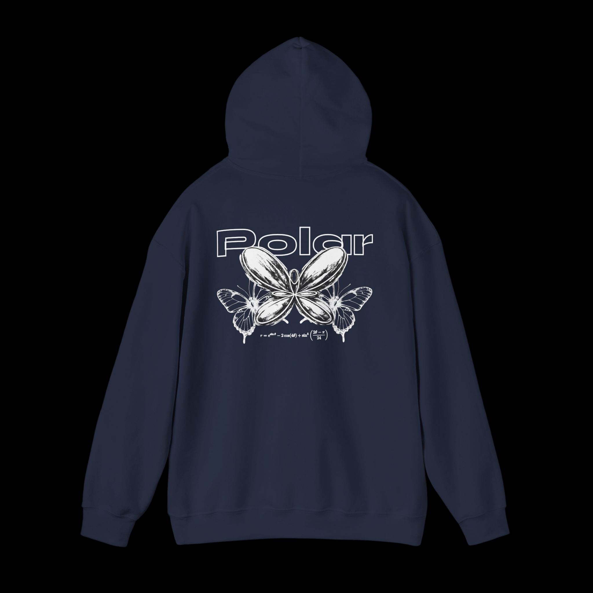 Polar Curves No.1 Butterfly | Butterfly Design - WHITE GRAPHIC