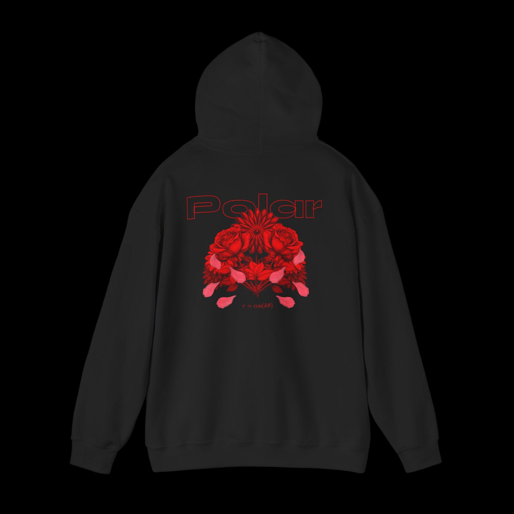 Polar Curves No.2 Floral | Floral Design - RED GRAPHIC