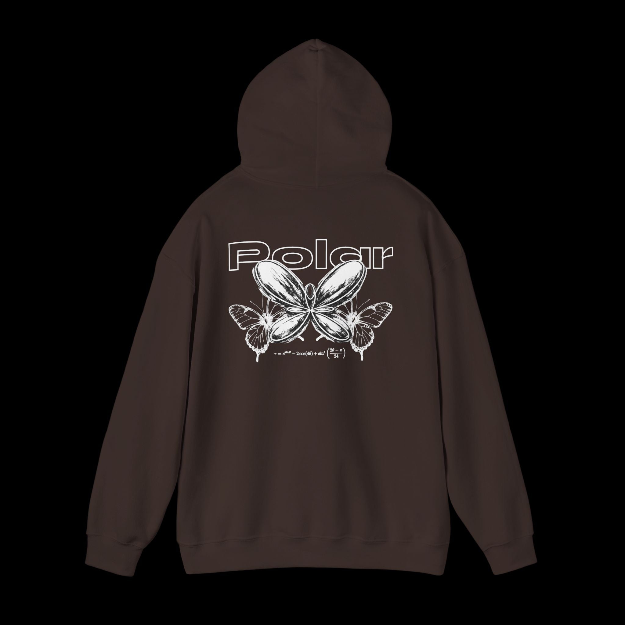 Polar Curves No.1 Butterfly | Butterfly Design - WHITE GRAPHIC