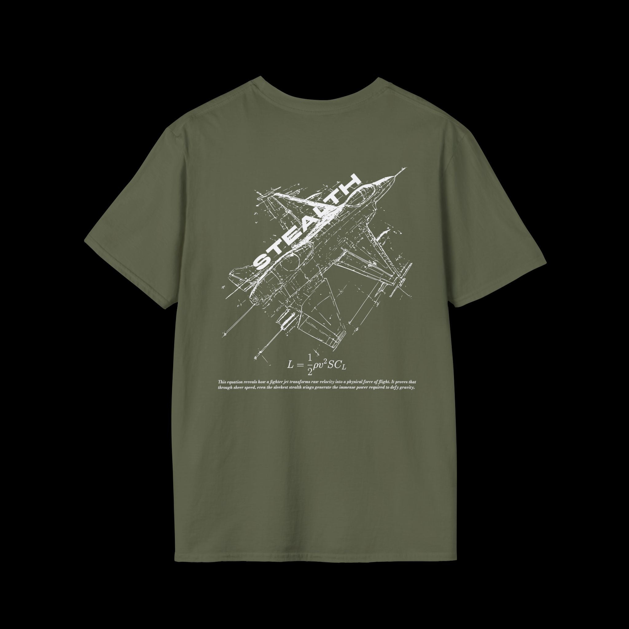 Aerodynamics No.1 STEALTH | Fighter Jet Tee