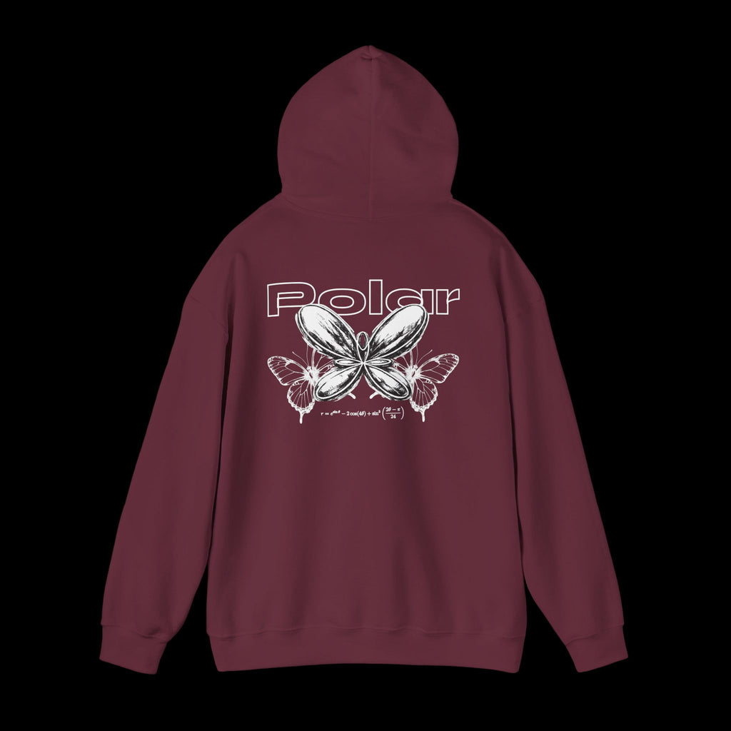 Polar Curves No.1 Butterfly | Butterfly Design - WHITE GRAPHIC