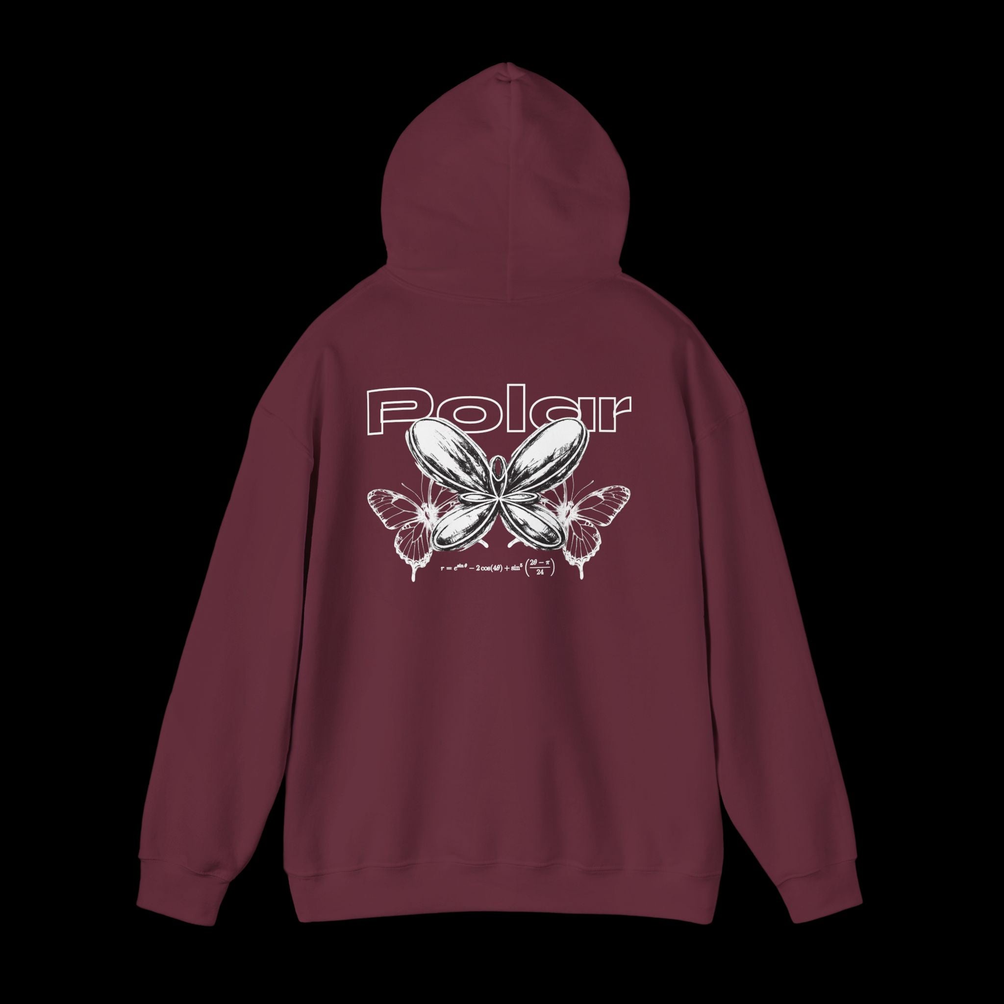 Polar Curves No.1 Butterfly | Butterfly Design - WHITE GRAPHIC