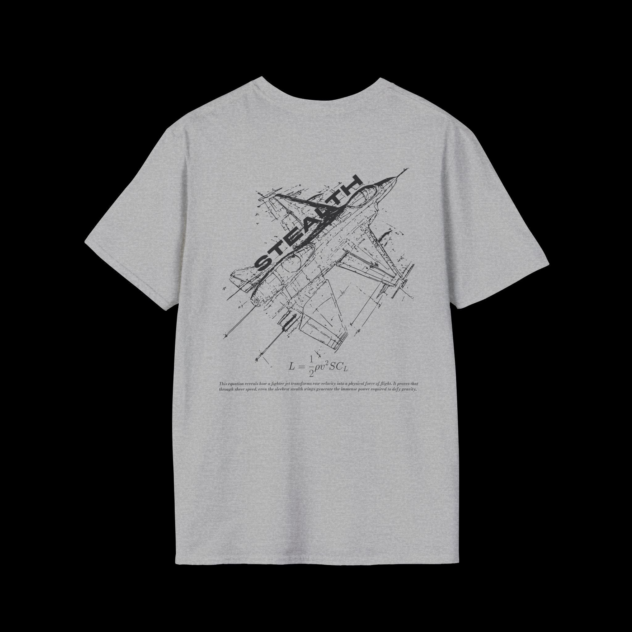 Aerodynamics No.1 STEALTH | Fighter Jet Tee