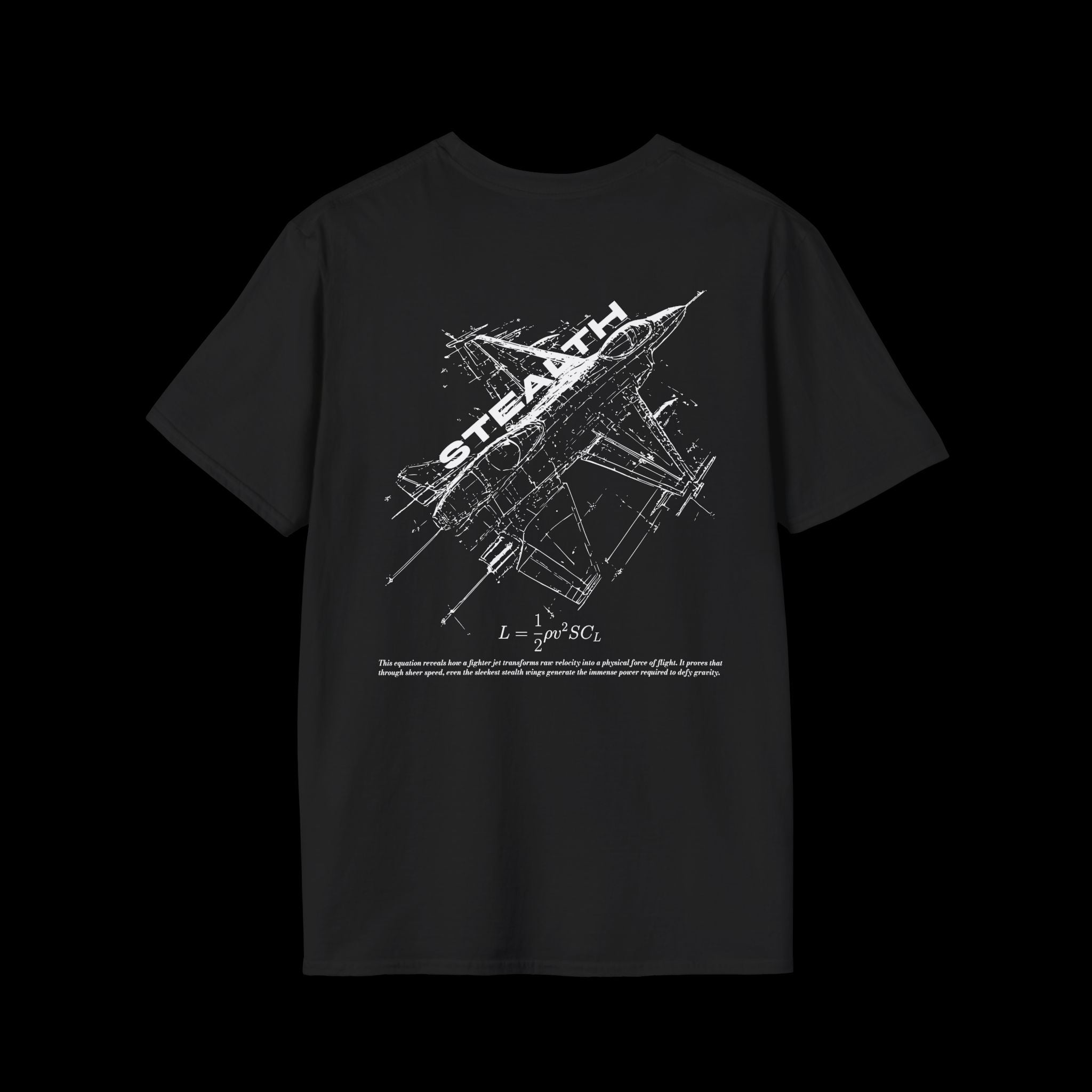 Aerodynamics No.1 STEALTH | Fighter Jet Tee