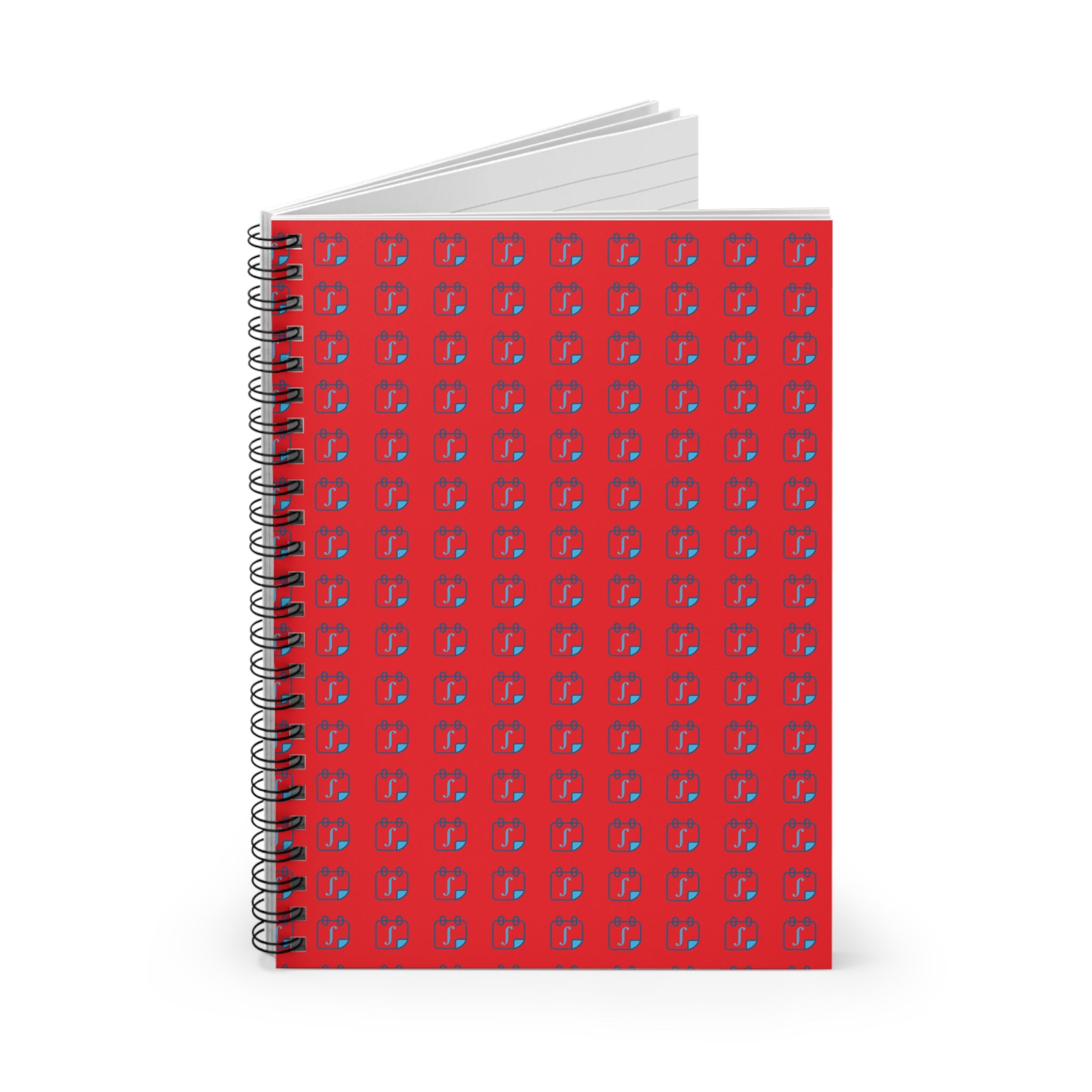 Daily Integral Spiral Notebook - Red